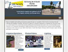 Tablet Screenshot of beaconirrigation.com